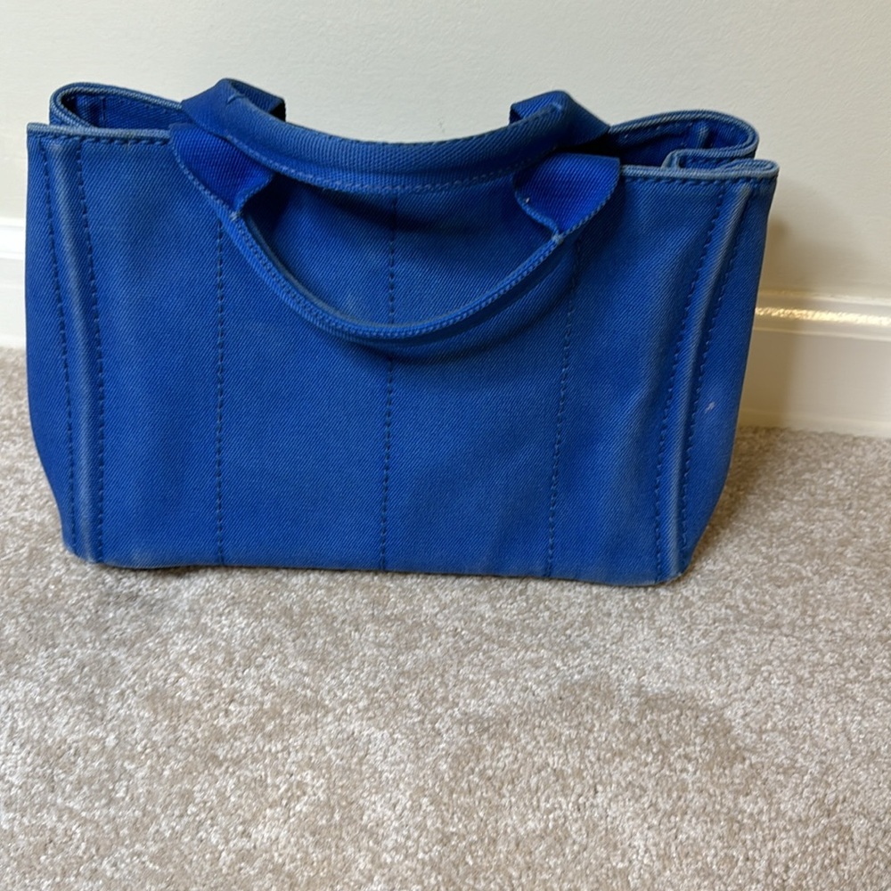 Authentic Prada small Canapa tote - Picture 2 of 9